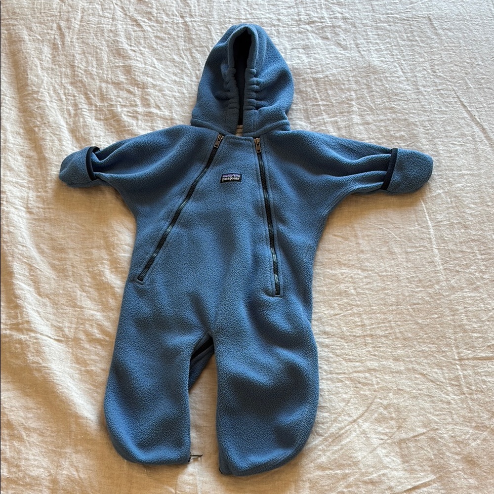 Patagonia Cozy Blue Baby Suit